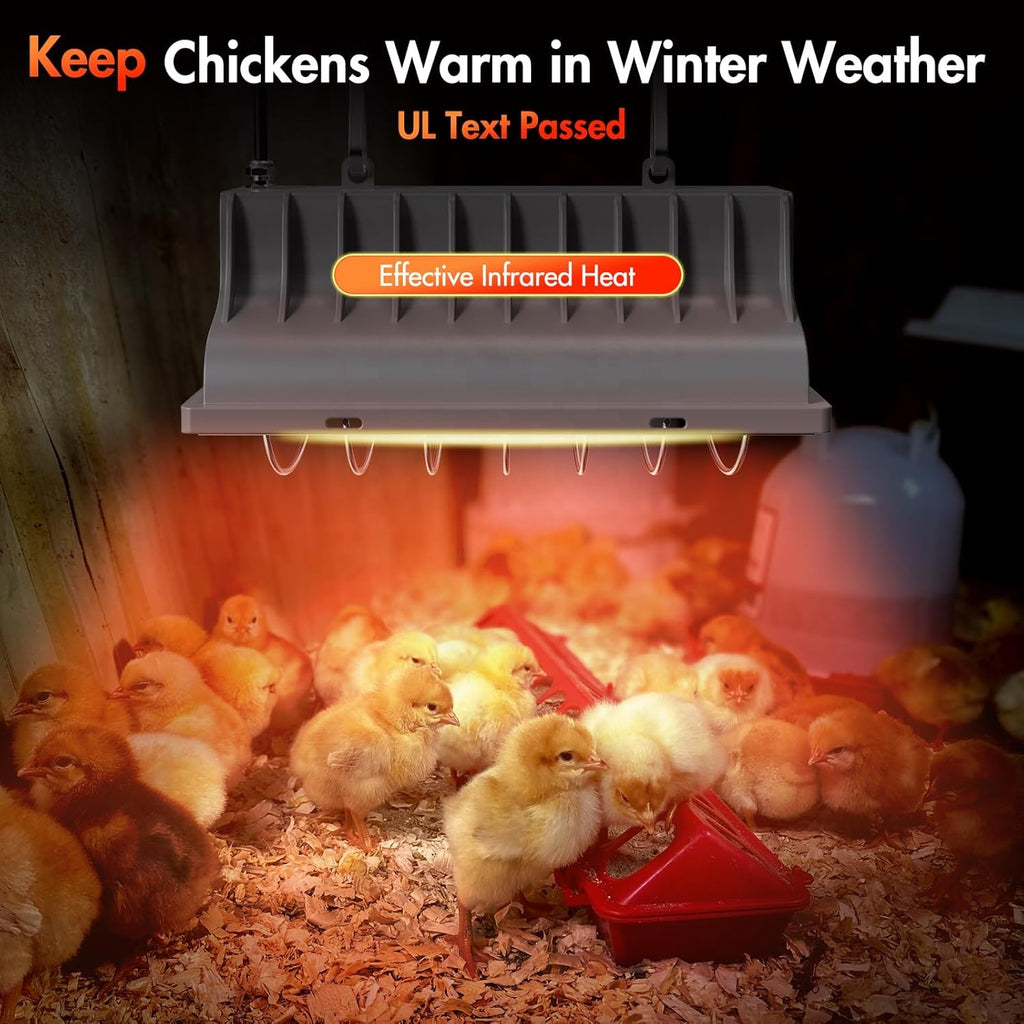 BroodNest HeatGuard™  Gentle warmth for growing chicks.