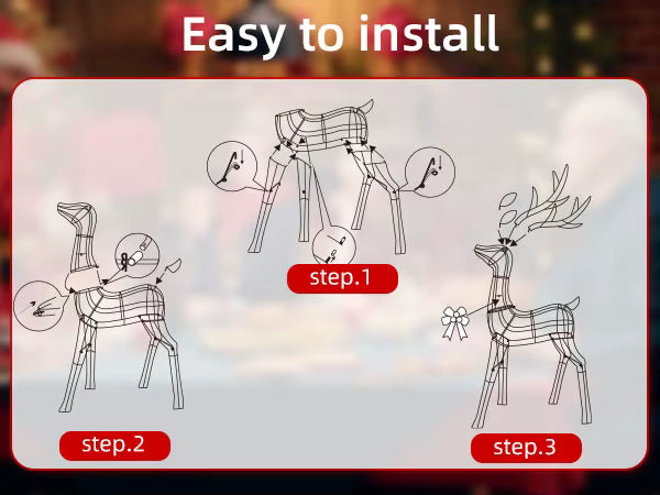 FestiveTrail Reindeer™  Guiding the holiday cheer home.