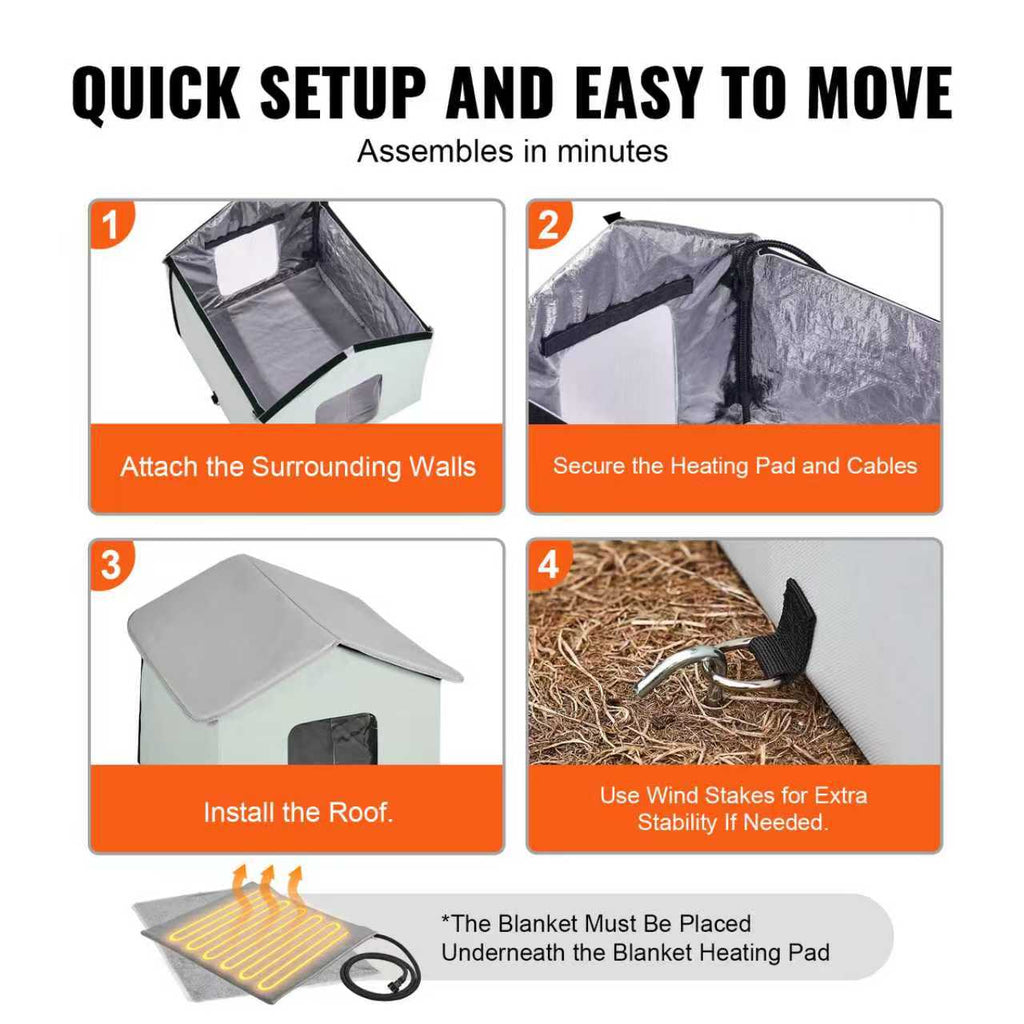 PurrWarm Retreat™ Heated comfort for the coldest nights.