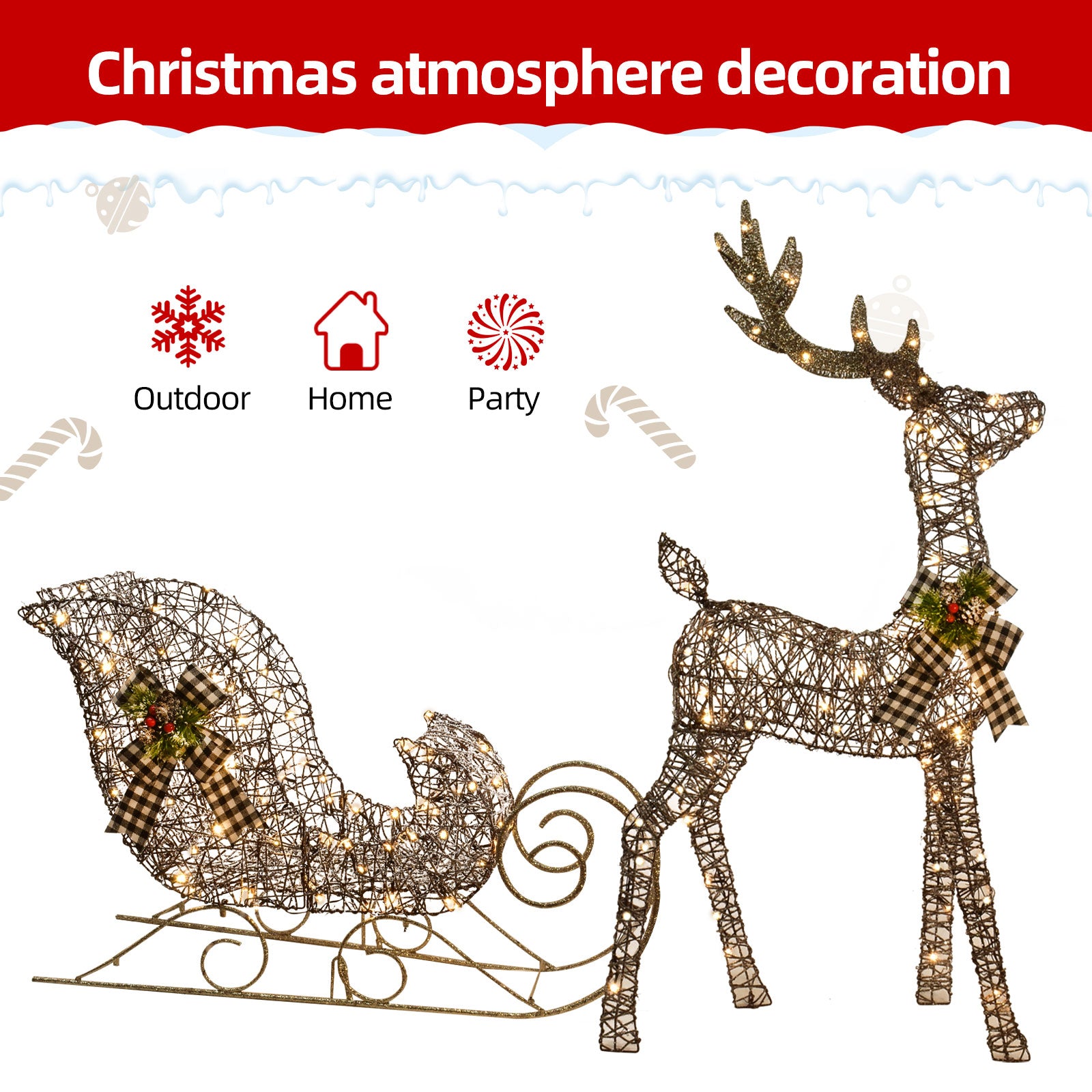 FestiveTrail Reindeer™  Guiding the holiday cheer home.