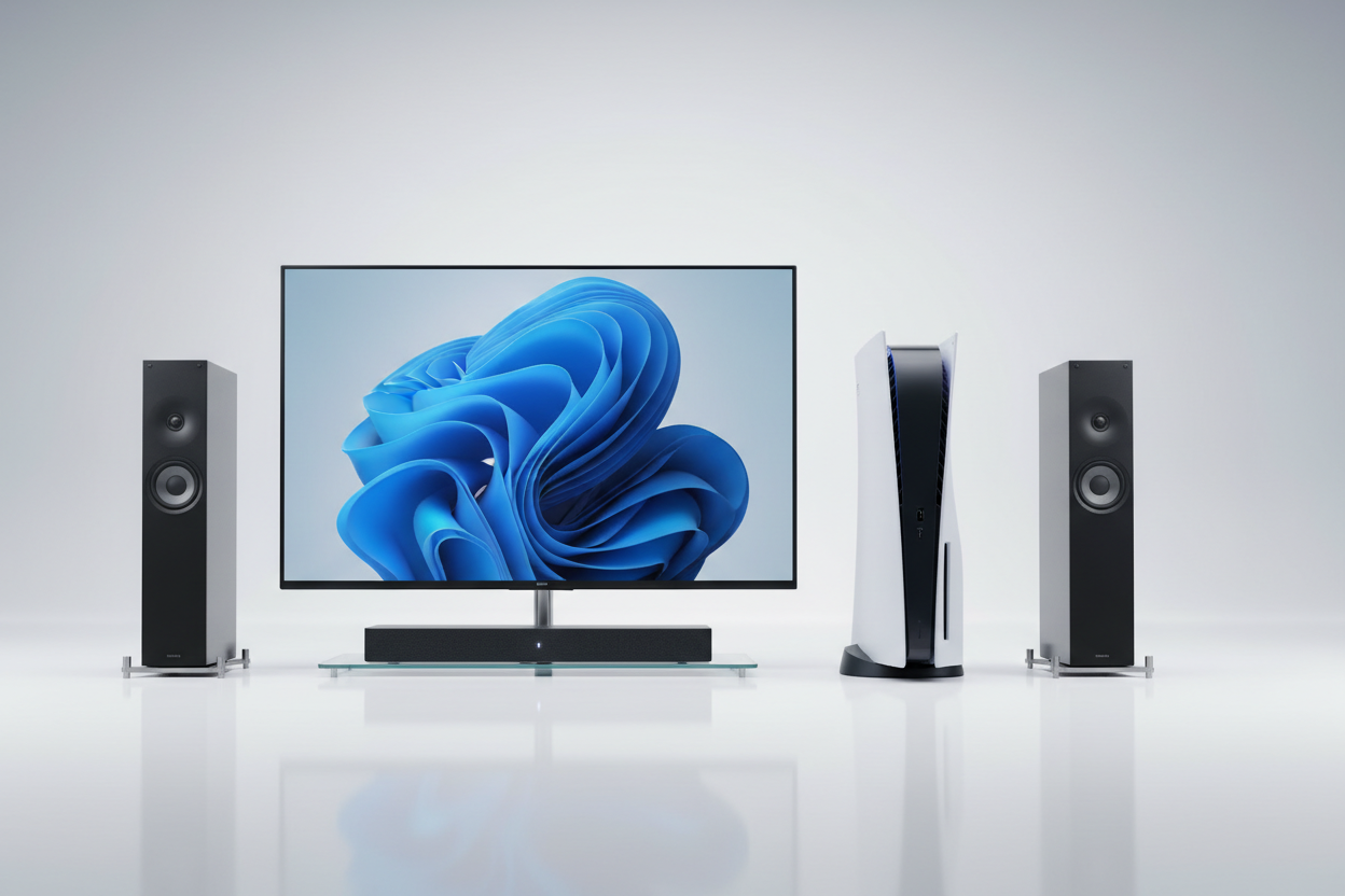 a real image for electronics like ps5 ,tv,speakers etc