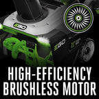 EGO POWER+ 21" Electric Snow Blower, Cordless Steel Auger, Includes (2) 56V 7.5Ah Batteries and Dual Port Charger - SNT2114
