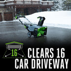 EGO POWER+ 21" Electric Snow Blower, Cordless Steel Auger, Includes (2) 56V 7.5Ah Batteries and Dual Port Charger - SNT2114