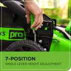 Greenworks - 80-Volt 21-Inch Self-Propelled Lawn Mower with 4.0Ah Battery and Charger