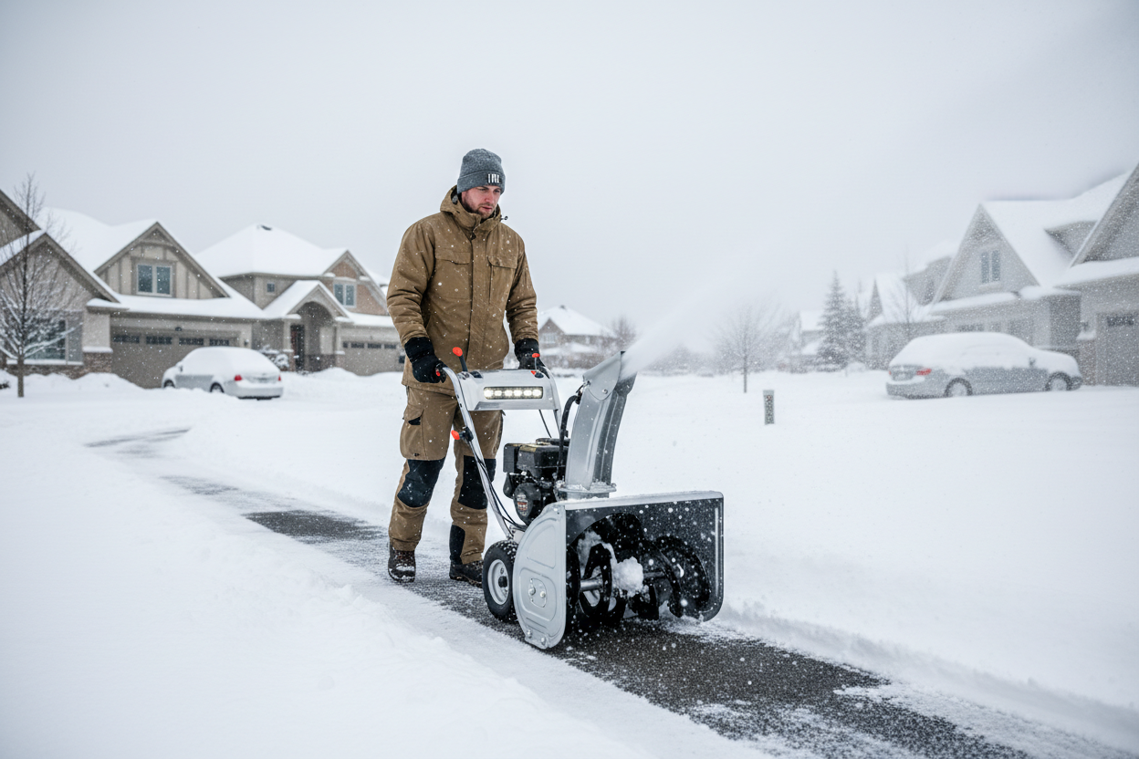 more real looking and the mower and human in centre